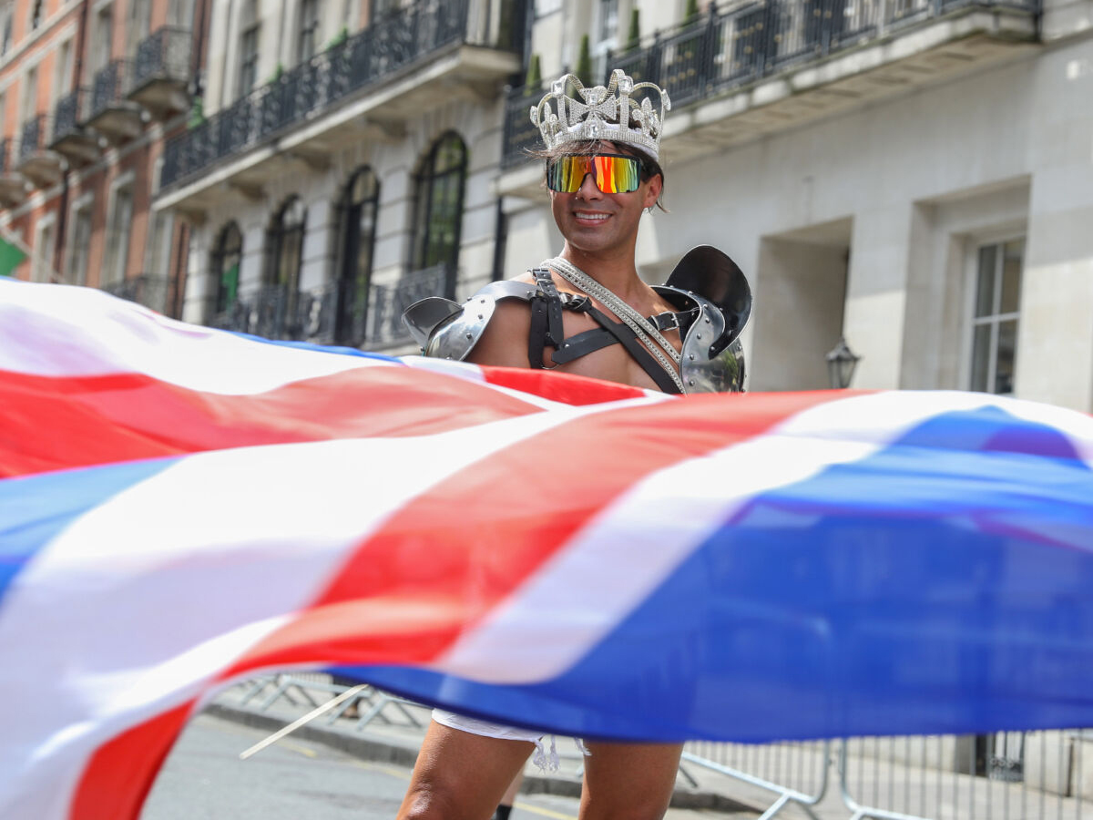 Klisjeen om at partier som Reform (UK), AFD (Tyskland) og Nasjonal samling (Frankrike) er i strid med homofiles interesser er i ferd med å slå sprekker. I hvert fall om vi skal tro de homofile. Her fra prideparaden i London. (Foto: Getty.)