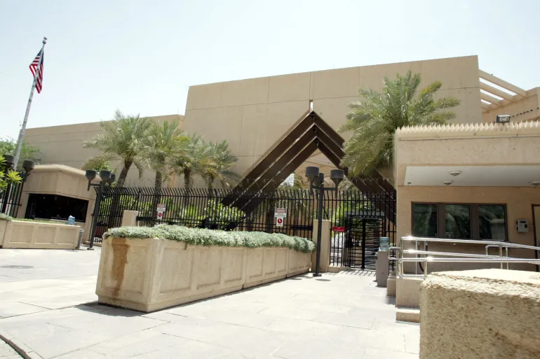 The US Embassy in Riyadh, Saudi Arabia, in 2005 [File: AFP]