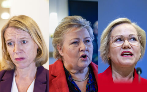 Anniken Huitfeldt (AP), Erna Solberg (H) og Ingvild Kjerkol (AP) er blant en rekke norske rikspolitikere som har vært innrullert i skandaleavsløringer de siste årene. Men etter liten eller ingen beklagelse har flere av dem kun blitt «straffet» med internasjonale toppverv, å fortsette som før eller gått til lukrative jobber i næringslivet. (Foto: NTB. Kollasj: Subjekt.)