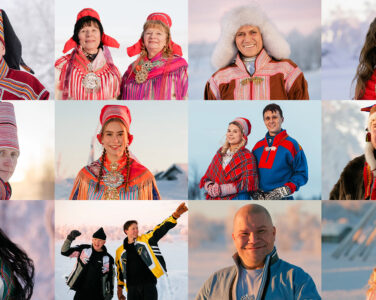 Årets finalister i Samisk Grand Prix. Halvparten deltar på sangdelen av konkurransen, den andre halvdelen på joikedelen. (Kollasj: Ánne Kátjá Gaup, Dánil Røkke, Elle Norvang/Sámi beassášmárkanat.)