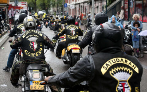 Gjengnettverket Satudarah er forbudt i Norge. Likevel opererer de under et annet navn. Gruppen er opprinnelig grunnlagt i Nederland. (Foto: Robert Vos/ANP.)