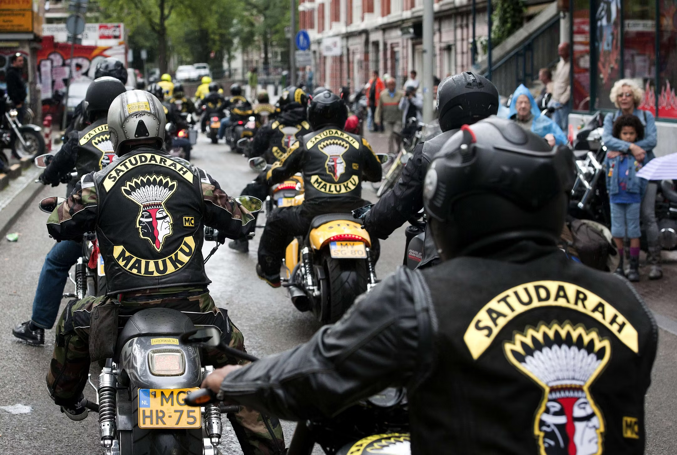 Gjengnettverket Satudarah er forbudt i Norge. Likevel opererer de under et annet navn. Gruppen er opprinnelig grunnlagt i Nederland. (Foto: Robert Vos/ANP.)