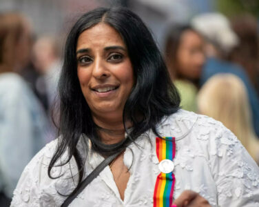Kultur- og likestillingsminister Lubna Jaffery. (Foto: Fredrik Ringnes/NTB.)
