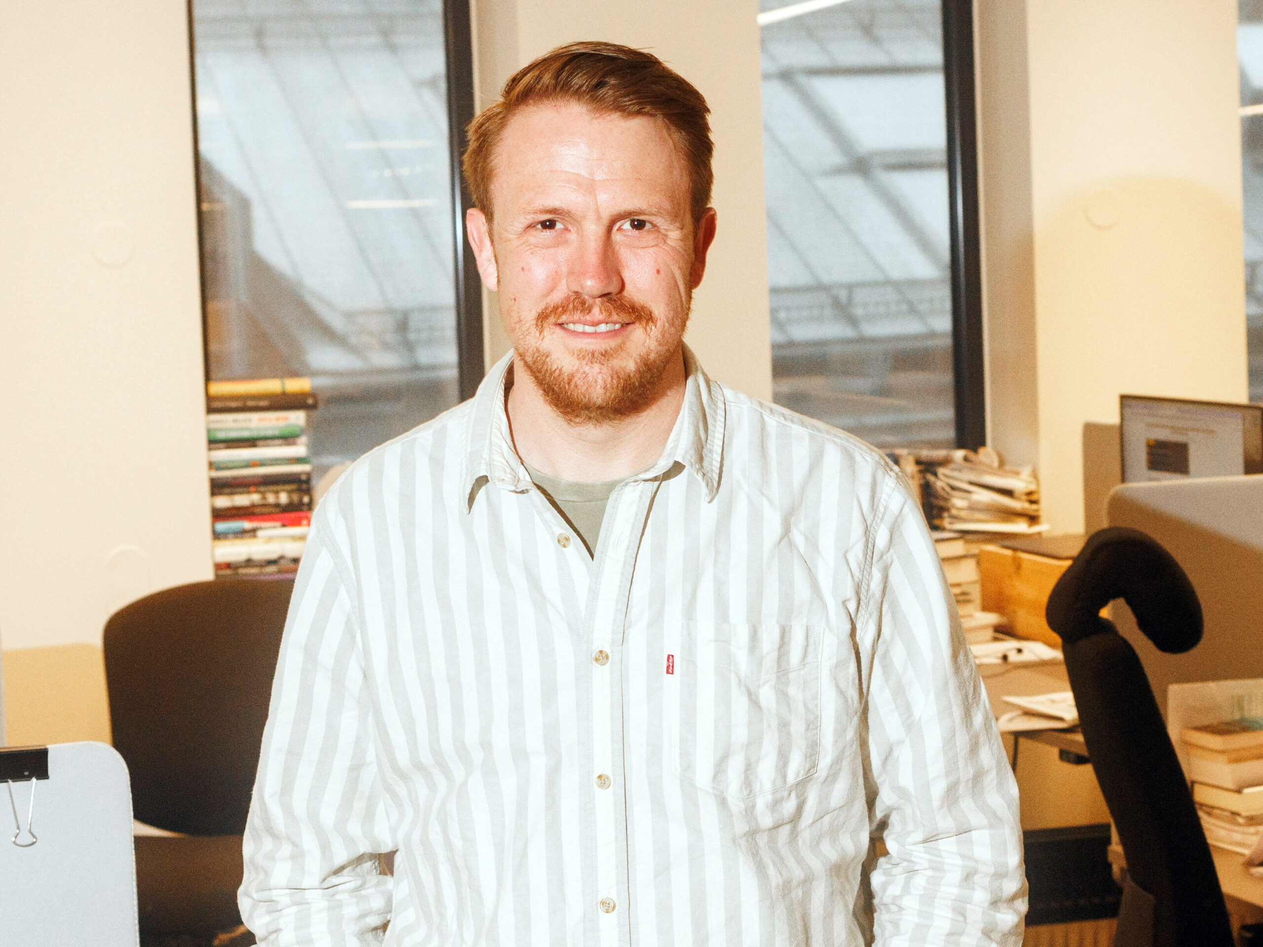 Kulturredaktør i Morgenbaldet, Bernhard Ellefsen. (Foto: Odin Drønen.)