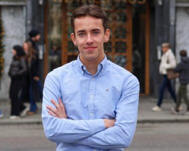 Leder av Nordland Unge Høyre, Jesper Johansen Ovesen. (Foto: Mats Flåtten/Unge Høyre.)