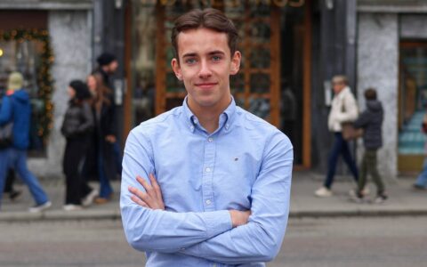 Leder av Nordland Unge Høyre, Jesper Johansen Ovesen. (Foto: Mats Flåtten/Unge Høyre.)