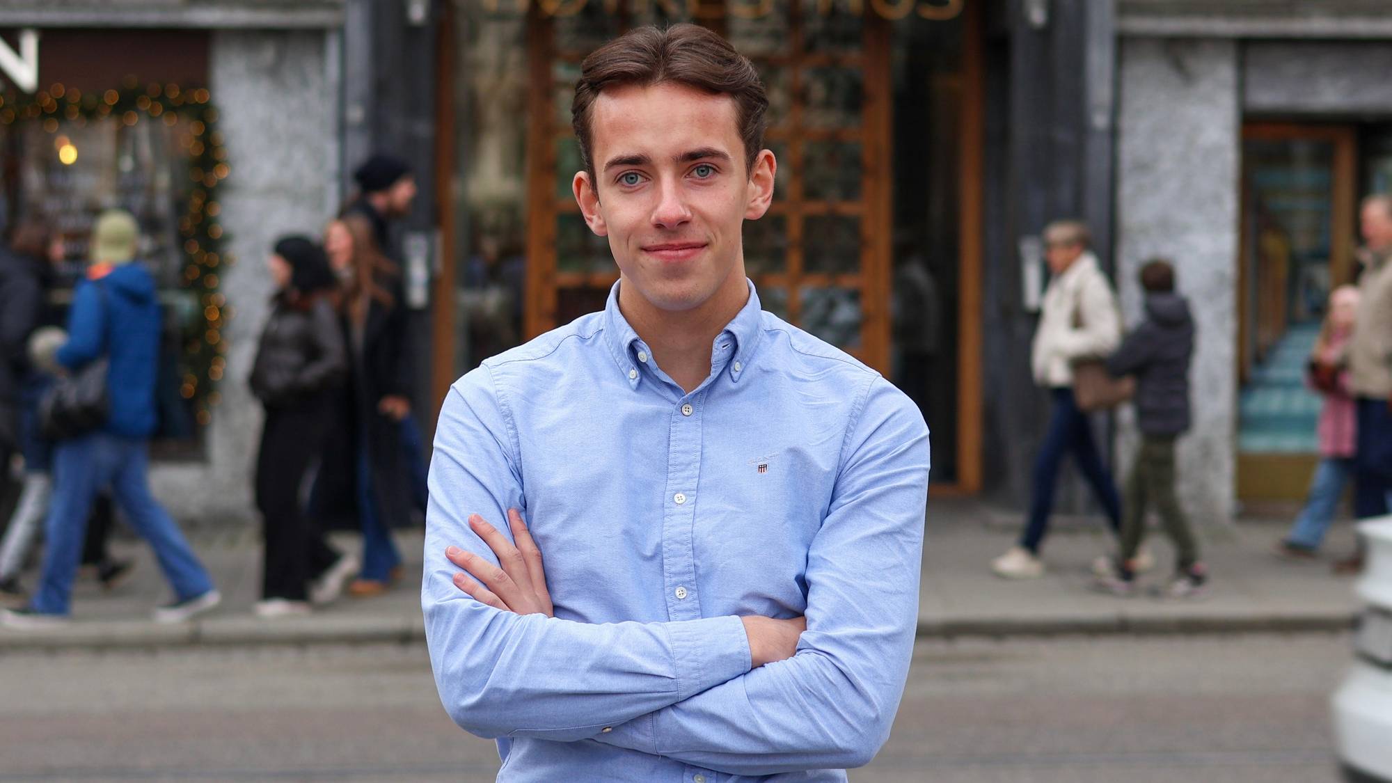 Leder av Nordland Unge Høyre, Jesper Johansen Ovesen. (Foto: Mats Flåtten/Unge Høyre.)