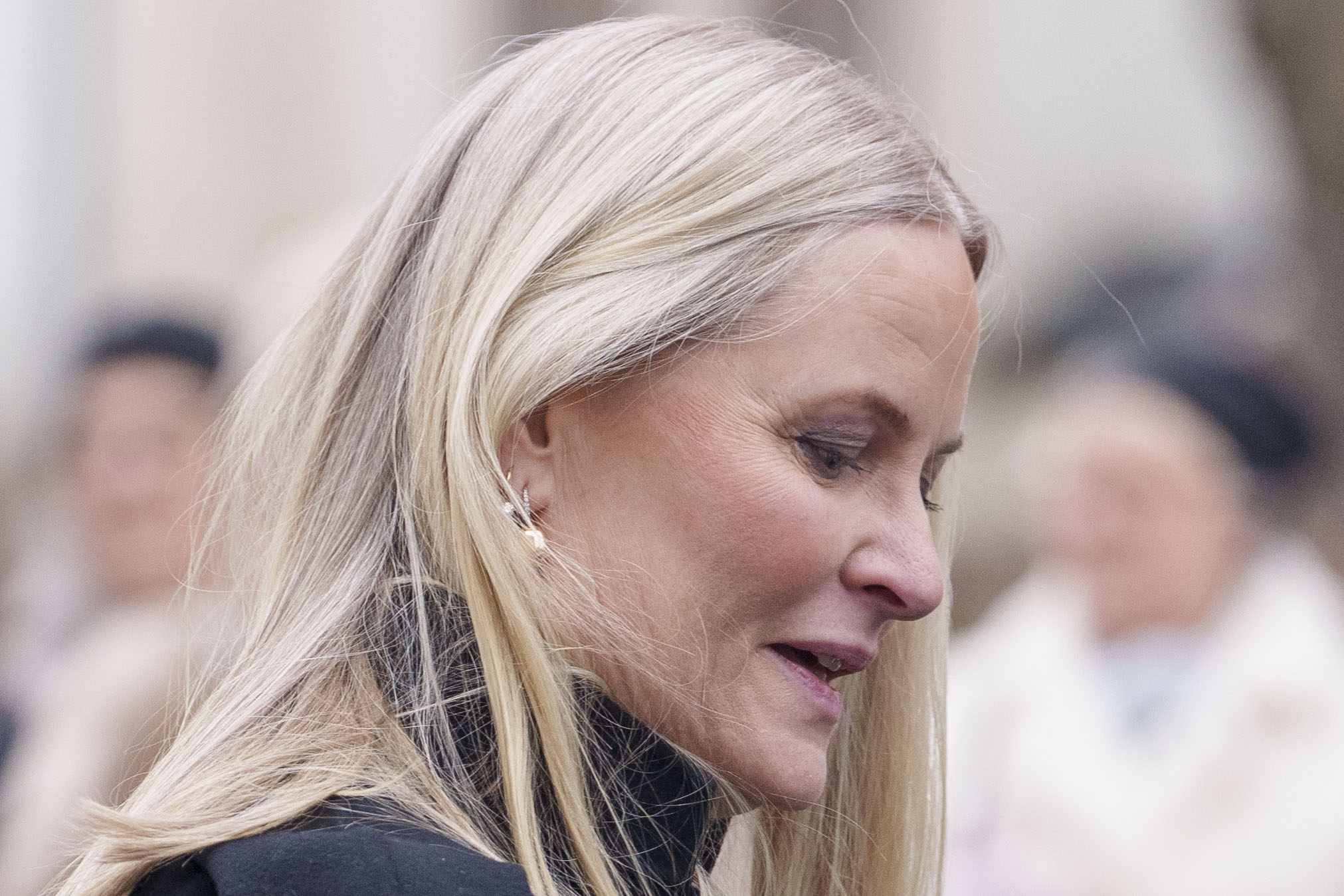 Fredrikstad 20260128. Kronprinsesse Mette-Marit besøker Fredrikstad bibliotek onsdag. (Foto: Javad Parsa/NTB.)