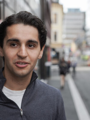 Oslo 20250909. Unge Venstre leder Omar Svendsen-Yagci. Venstre har sentralstyremøte der de oppsummerer valget. (Foto: Ole Berg-Rusten/NTB.)