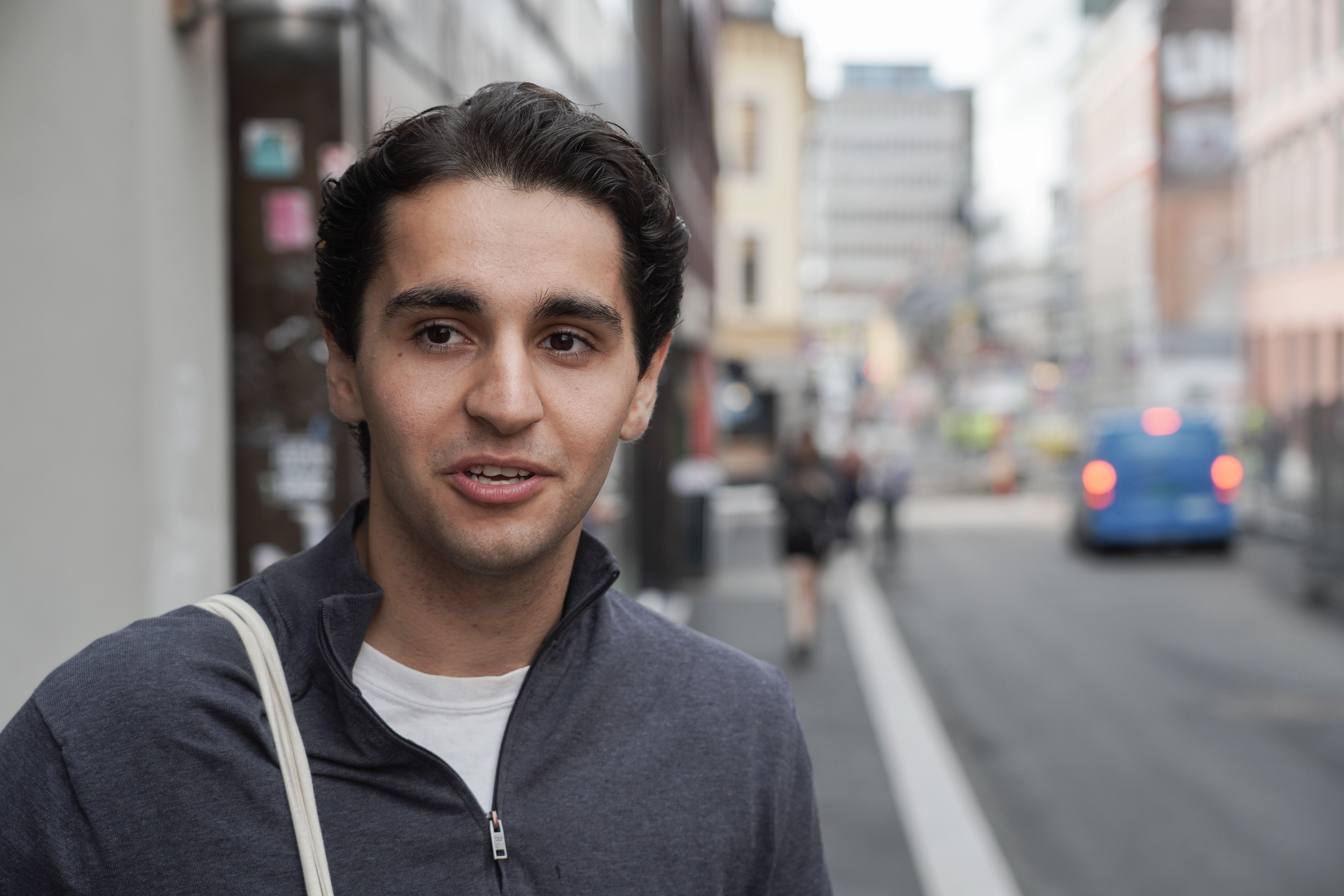 Oslo 20250909. Unge Venstre leder Omar Svendsen-Yagci. Venstre har sentralstyremøte der de oppsummerer valget. (Foto: Ole Berg-Rusten/NTB.)