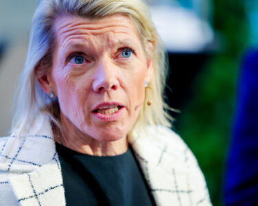 Oslo 20260204. Konsernsjef i DNB, Kjerstin Braathen, presenterer resultatet for fjerde kvartal 2025. (Foto: Amanda Pedersen Giske/NTB.)