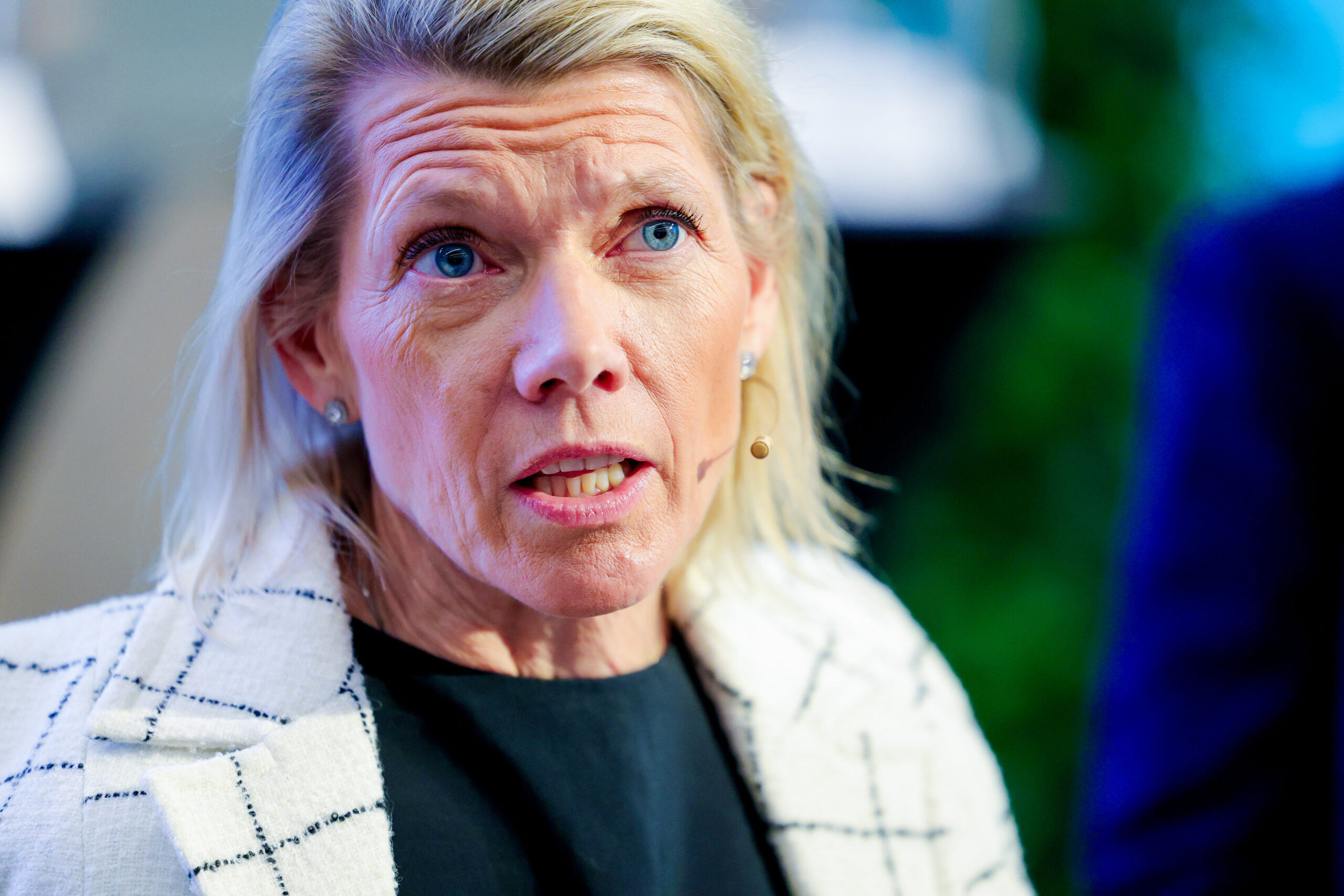 Oslo 20260204. Konsernsjef i DNB, Kjerstin Braathen, presenterer resultatet for fjerde kvartal 2025. (Foto: Amanda Pedersen Giske/NTB.)