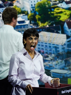 Arendal 20250814. Rød Ungdoms leder Amrit Kaur før ungdomspartilederdebatten under Arendalsuka. (Foto: Ole Berg-Rusten/NTB.)