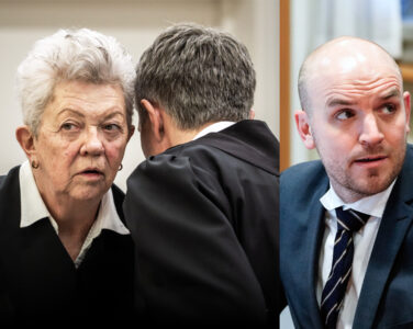 Marius Borg Høibys forsvarere, Ellen Holager Andenæs (f.v.) og Petar Sekulic, kritiseres for å underminere anklager om seksuelle overgrep. Politiet må vokte seg for å «informere» en fornærmet om at de er utsatt for et overgrep før de har fått forklare seg, sier advokat Simen Skjønsberg. (Kollasj: NTB/Subjekt.)