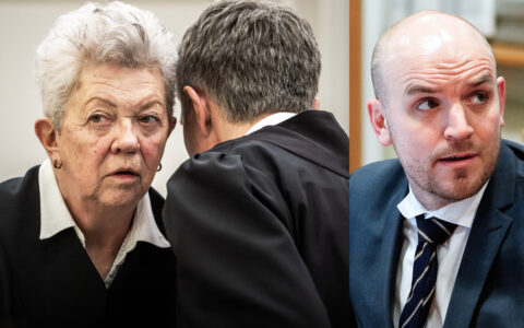 Marius Borg Høibys forsvarere, Ellen Holager Andenæs (f.v.) og Petar Sekulic, kritiseres for å underminere anklager om seksuelle overgrep. Politiet må vokte seg for å «informere» en fornærmet om at de er utsatt for et overgrep før de har fått forklare seg, sier advokat Simen Skjønsberg. (Kollasj: NTB/Subjekt.)