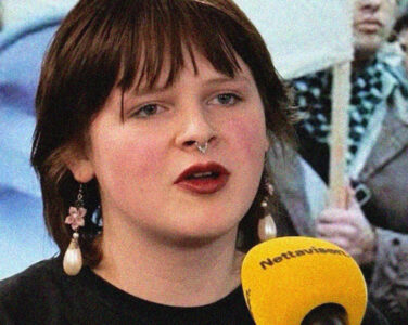 Alexandra Joy Messel Øhrn Fredwall ble i april 2026 valgt til leder i Rød Ungdom. Til Nettavisen sier hun at hun er for abort i uke 39. (Skjermbilde.)