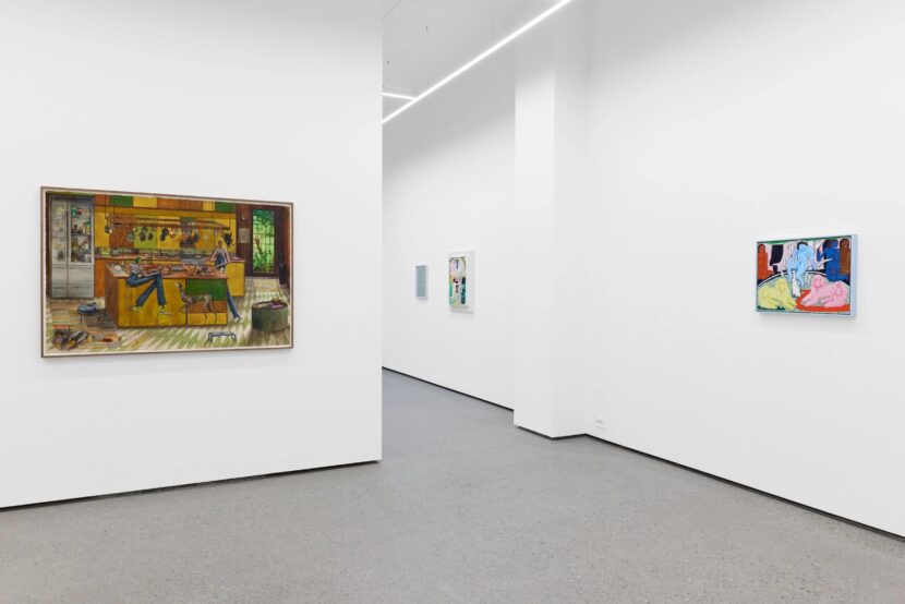 Fra utstillingen «Joy of cooking» med Charlie Roberts, Sophie Larrimore og Trude Viken. (Foto: Eiklid/Rusten.)