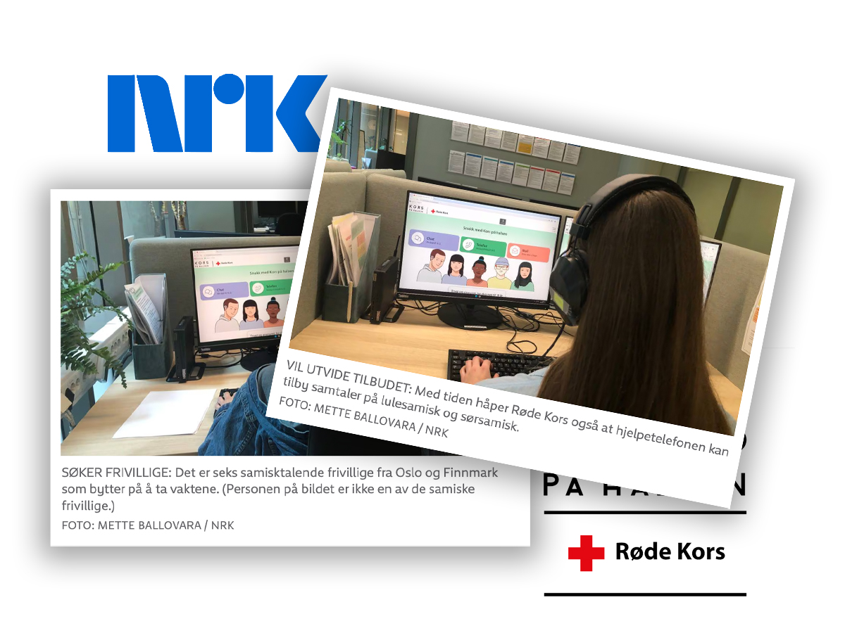 Etter seks måneder har fortsatt ikke én eneste innringer kontaktét den nordsamiskspråklige hjelpetelefonen. NRK kan fortelle at Røde kors likevel søker flere frivillige og håper de kan utvide tilbudet til mindre populære samiske språk. (Kollasj: Subjekt.)