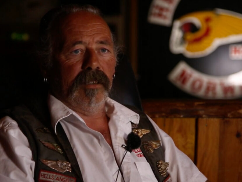 Per Høyland, president i Hells Angels MC Stavanger. (Skjermdump: NRK.)