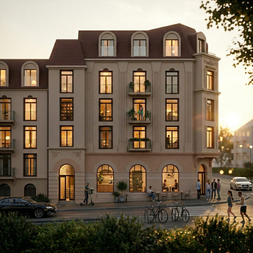 «Haslehaven» i Oslo får arkitekturopprørere til å juble, men refses for «klassiskvasking» av flere politikere og fagfolk. (Foto: Atlas eiendom/Aksetøy arkitektur.)