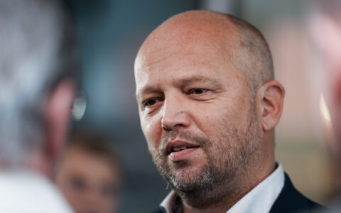 Oslo 20250915. SP-leder Trygve Slagsvold Vedum etter sentralstyremøte i Senterpartiet. (Foto: Terje Pedersen/NTB.)