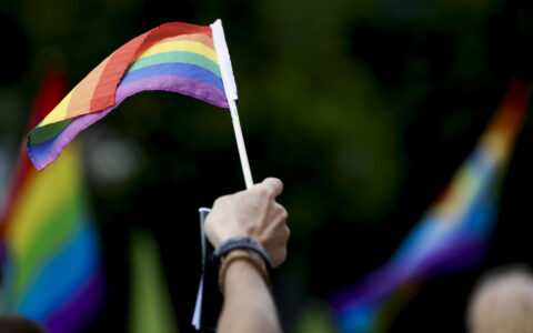 Jessheim 20240601. Prideparaden på Jessheim lørdag. (Foto: Frederik Ringnes/NTB.)