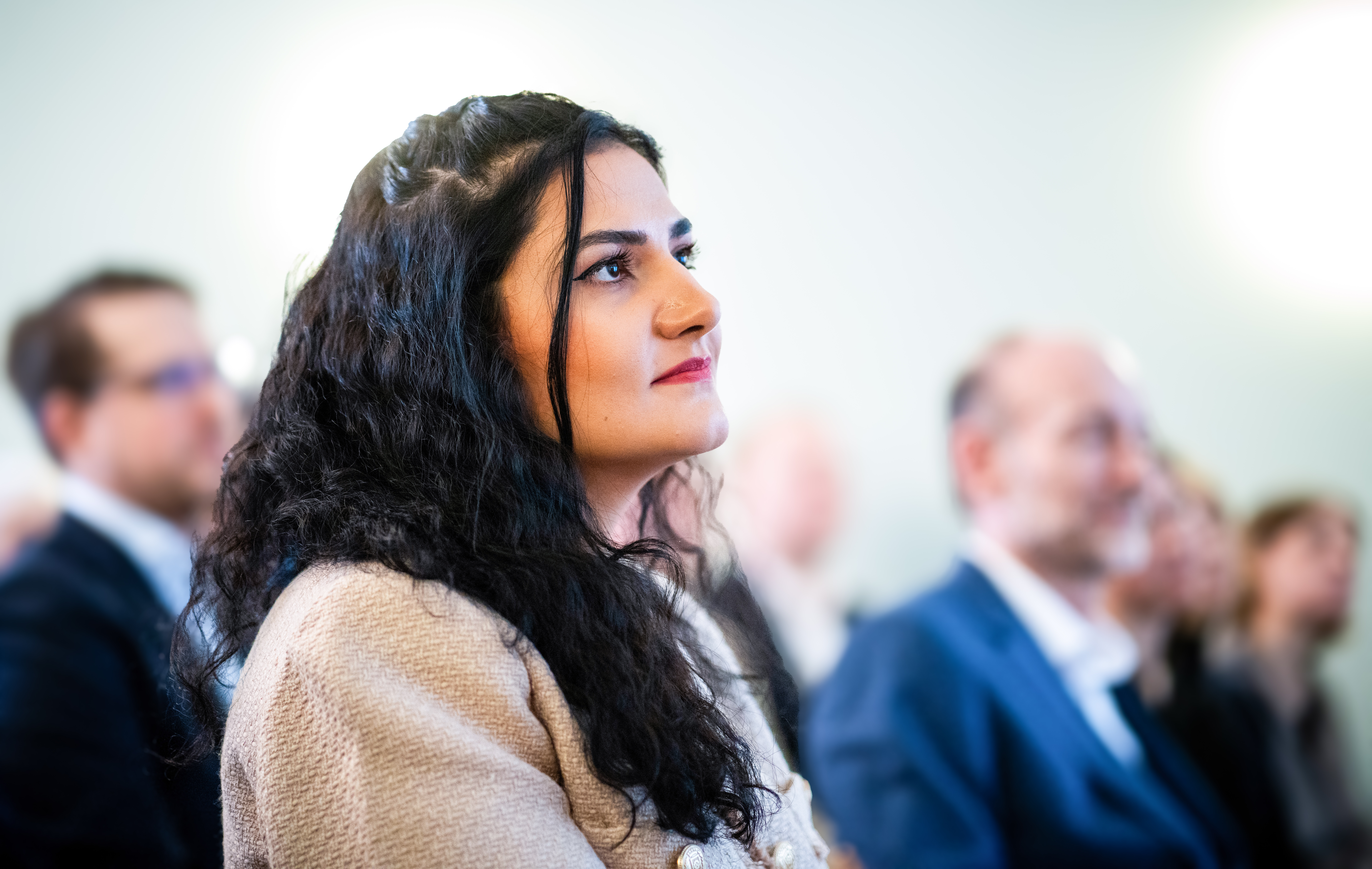 Oslo 20250218. Utdeling av Fritt Ords Honnør til Sarah Gaulin. (Foto: Ole Berg-Rusten/NTB.)