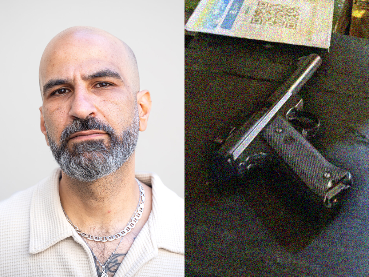 Dette er pistolen som ble brukt. (Foto: Iver Skrede.) Thee-Yezen Al-Obaide