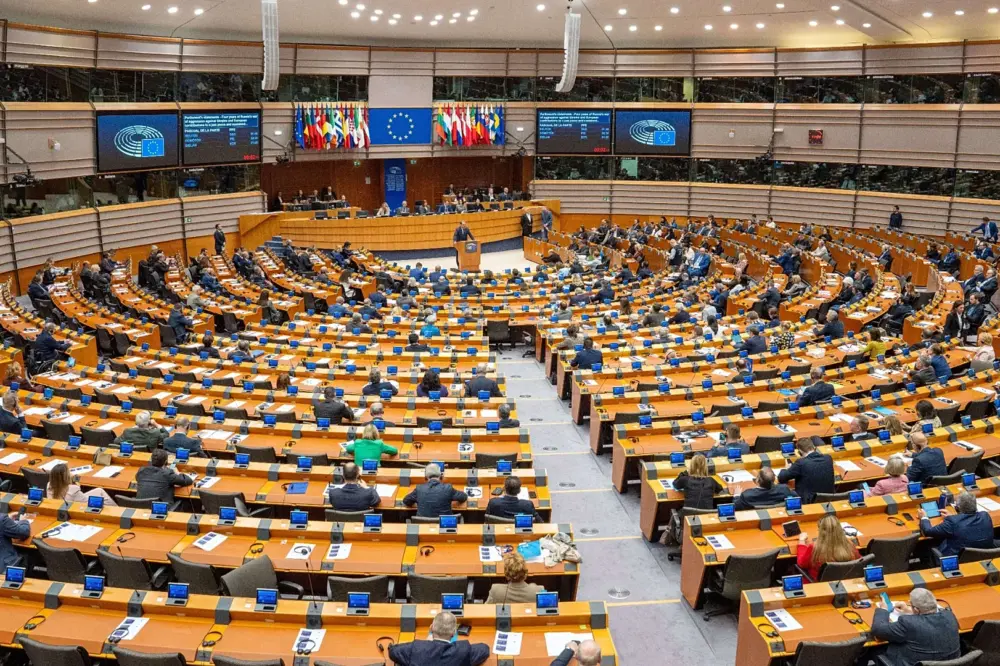 EU parlamentet. (Foto: AP Photo/Marius Burgelman.)