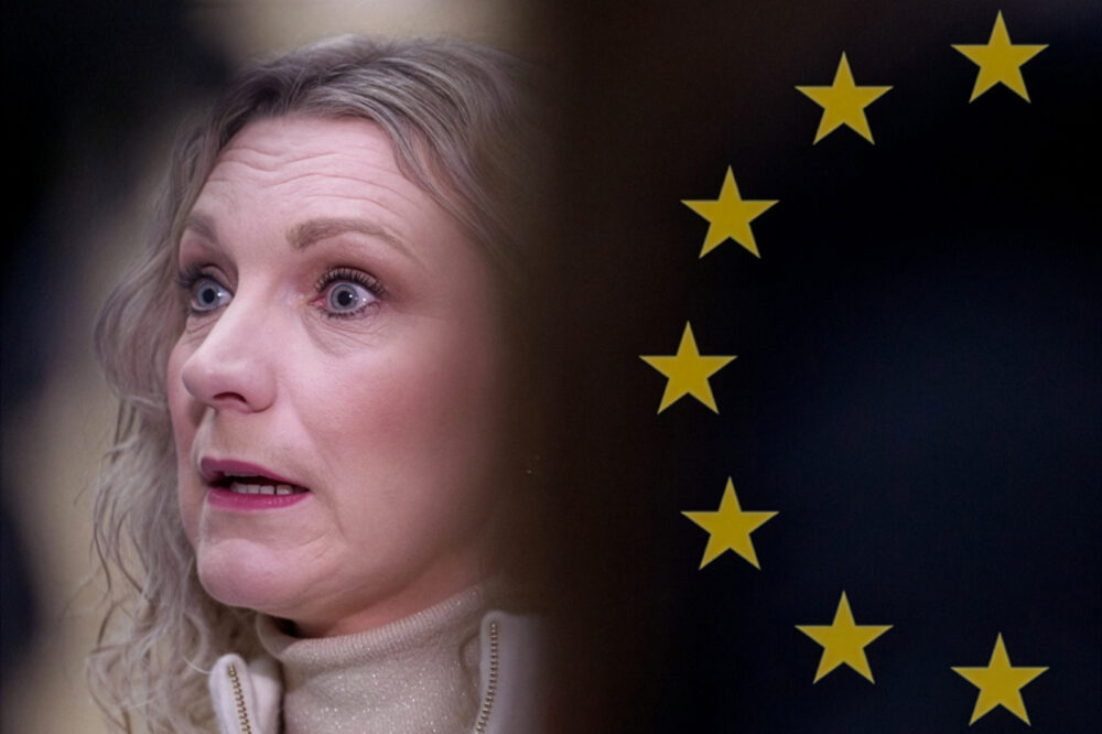 Digitaliseringsminister Karianne Tung (AP) innrømmer at hun allerede har innført EUs omstridte overvåkingslov i Norge. (Kollasj: Subjekt.)