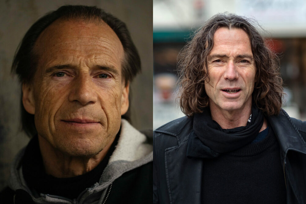 Jens Bjørneboe er sørgelig høyaktuell, mener Jan Bøhler og Einar Andreas Lund. Nå blir den avdøde forfatteren reaktualisert i forestillingen «Du og jeg og Bjørneboe». (Foto: Kagge, Prego. Kollasj: Subjekt.)
