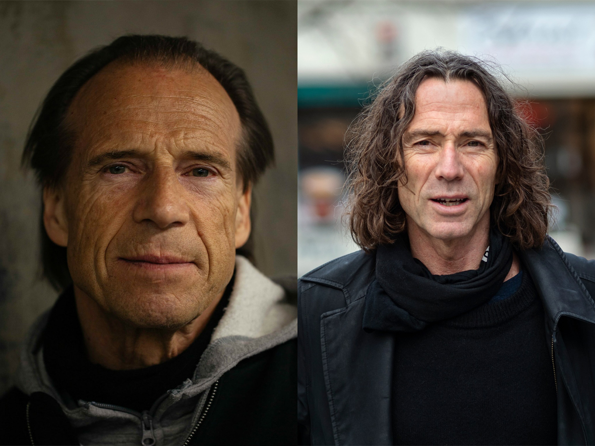 Jens Bjørneboe er sørgelig høyaktuell, mener Jan Bøhler og Einar Andreas Lund. Nå blir den avdøde forfatteren reaktualisert i forestillingen «Du og jeg og Bjørneboe». (Foto: Kagge, Prego. Kollasj: Subjekt.)