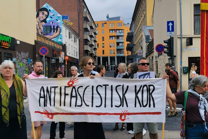 Antifascistisk kor Gamlebyen Grønland Oslo