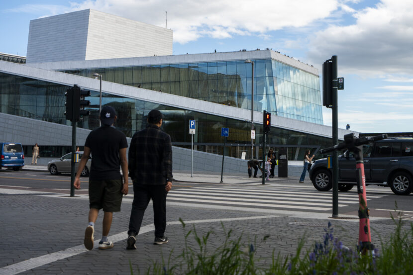 Oslo 20260524. Operahuset i Oslo lørdag kveld. (Foto: Annika Byrde/NTB.)