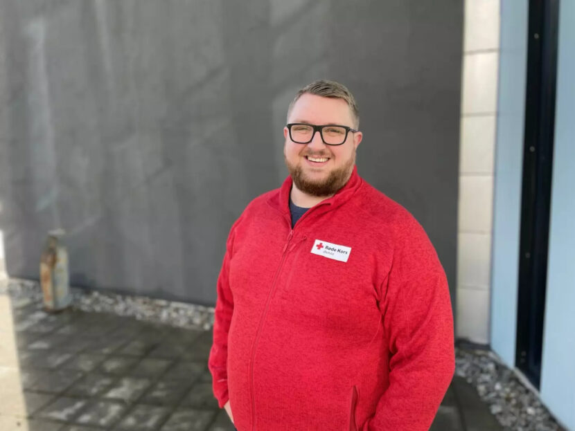 Robert Flobergseter i Østfold Røde kors. (Foto: Røde kors.)