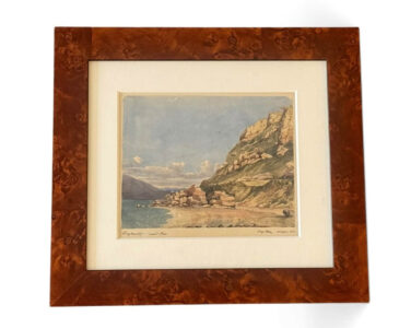 Berglandschaft mit See» «Adolf Hitler München 1913». (Foto: Ulving kunsthandel.)