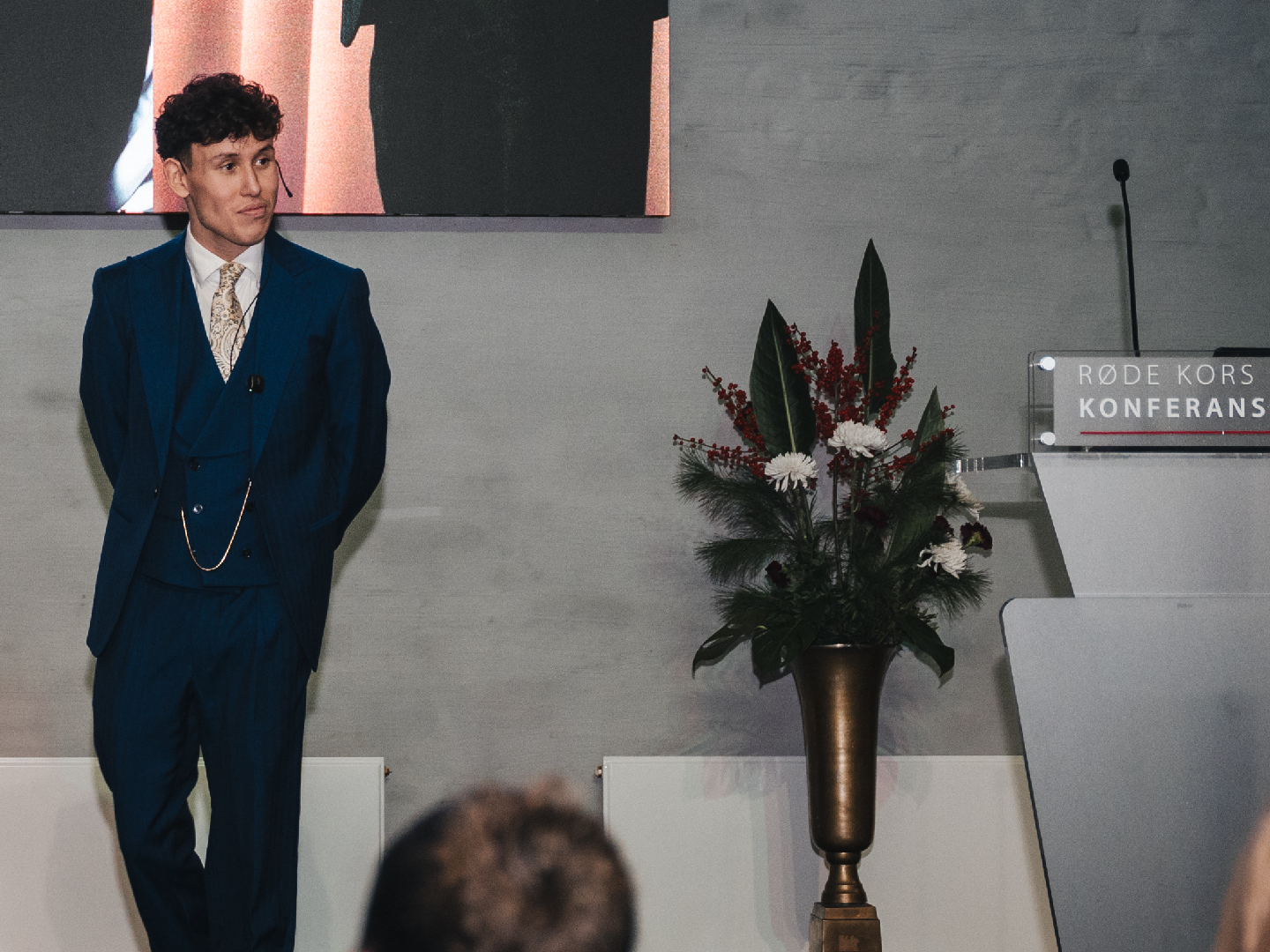 Elias Omberg Røde kors. (Foto: Thomas Dahle.)