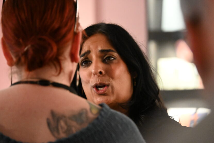 Kulturminister Lubna Jaffery presenterte kulturbudsjettet for 2027. (Foto: Peter-André Hegg.)
