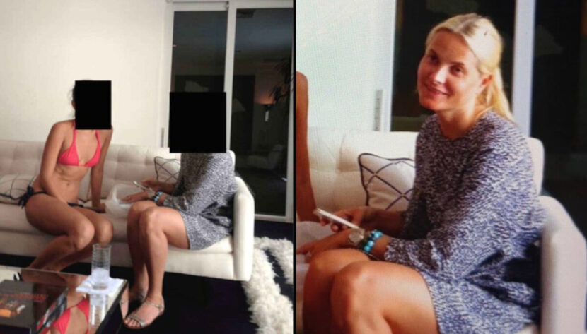 Kronprinsesse Mette-marit, dronning, skinnsofa, sofa, Palm Beach, jente i bikini, bikini