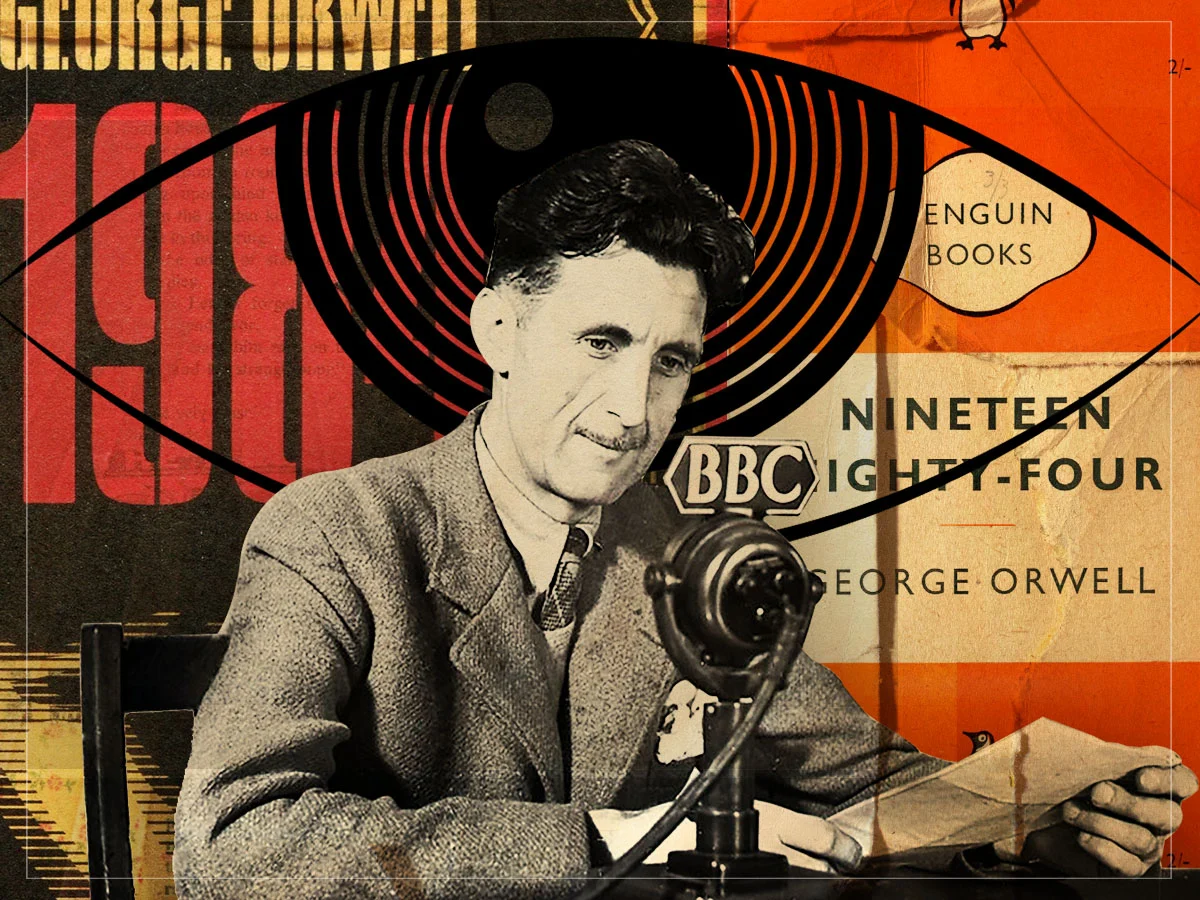 Allerede i 1946 advarte George Orwell mot utviklingen skribenten ser hos unge nordmenn i dag. (Foto: BBC/Penguin Books.)