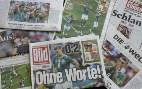 Halvparten av disse journalistene kan miste jobben. (Tyske aviser og kringkastere kan bli rammet hardt og opptil halvparten av dagens 40.000 kan miste jobben innen 2035, advarer forskere i ny rapport. (Foto: AP / NTB.).)