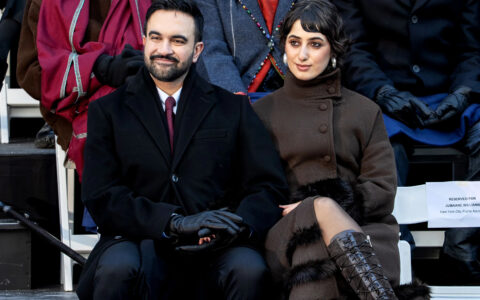 Ordfører i New York, Zohran Mamdami sammen med kunstner og førstedame Rama Duwaji. (Foto: David Dee Delgado/Getty.)