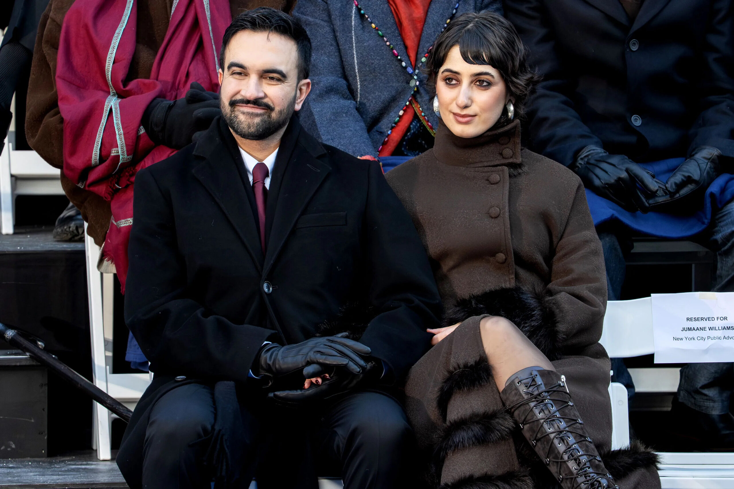 Ordfører i New York, Zohran Mamdami sammen med kunstner og førstedame Rama Duwaji. (Foto: David Dee Delgado/Getty.)