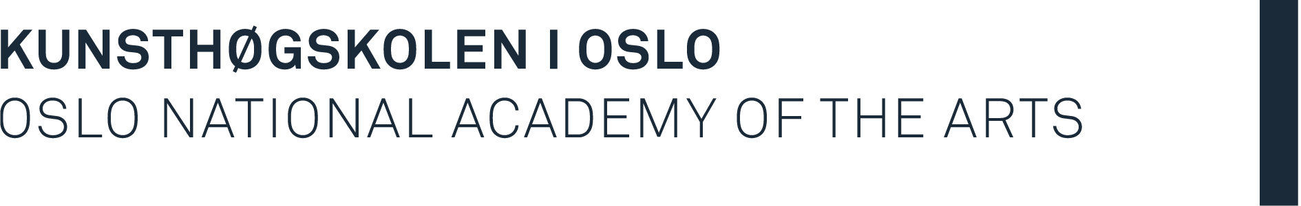 Kunsthøgskolen i Oslo – logo