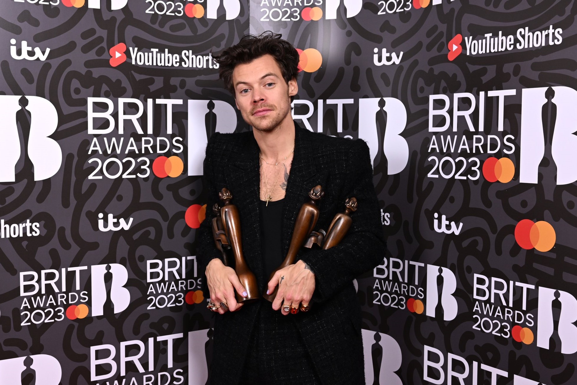 Harry Styles på Brit Awards 2023 ved O2 Arena. (Foto: HSHQ/Presse.)