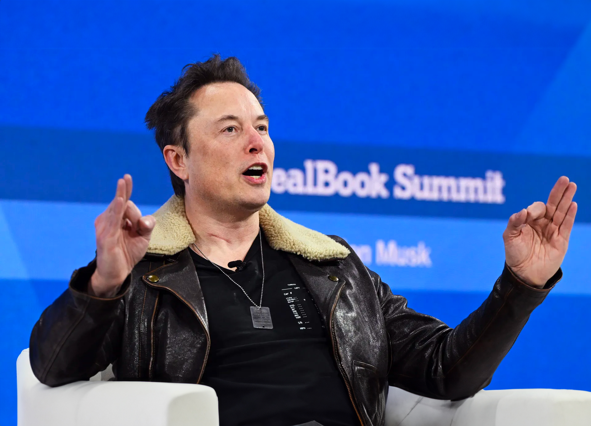 Elon Musk (X/Twitter, Tesla) ber annonsører dra til helvete. (Slaven Vlasic/Getty.)